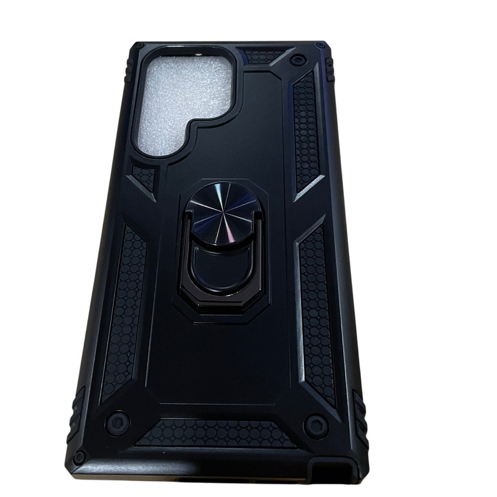 Vaki Cases for Samsung Galaxy S22‎ Ultra Ring Kickstand Hard Black